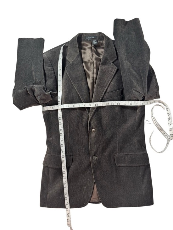 ZARA MAN CORDUROY BLAZER JACKET BROWN SIZE 38 MEN'S - Picture 6 of 9